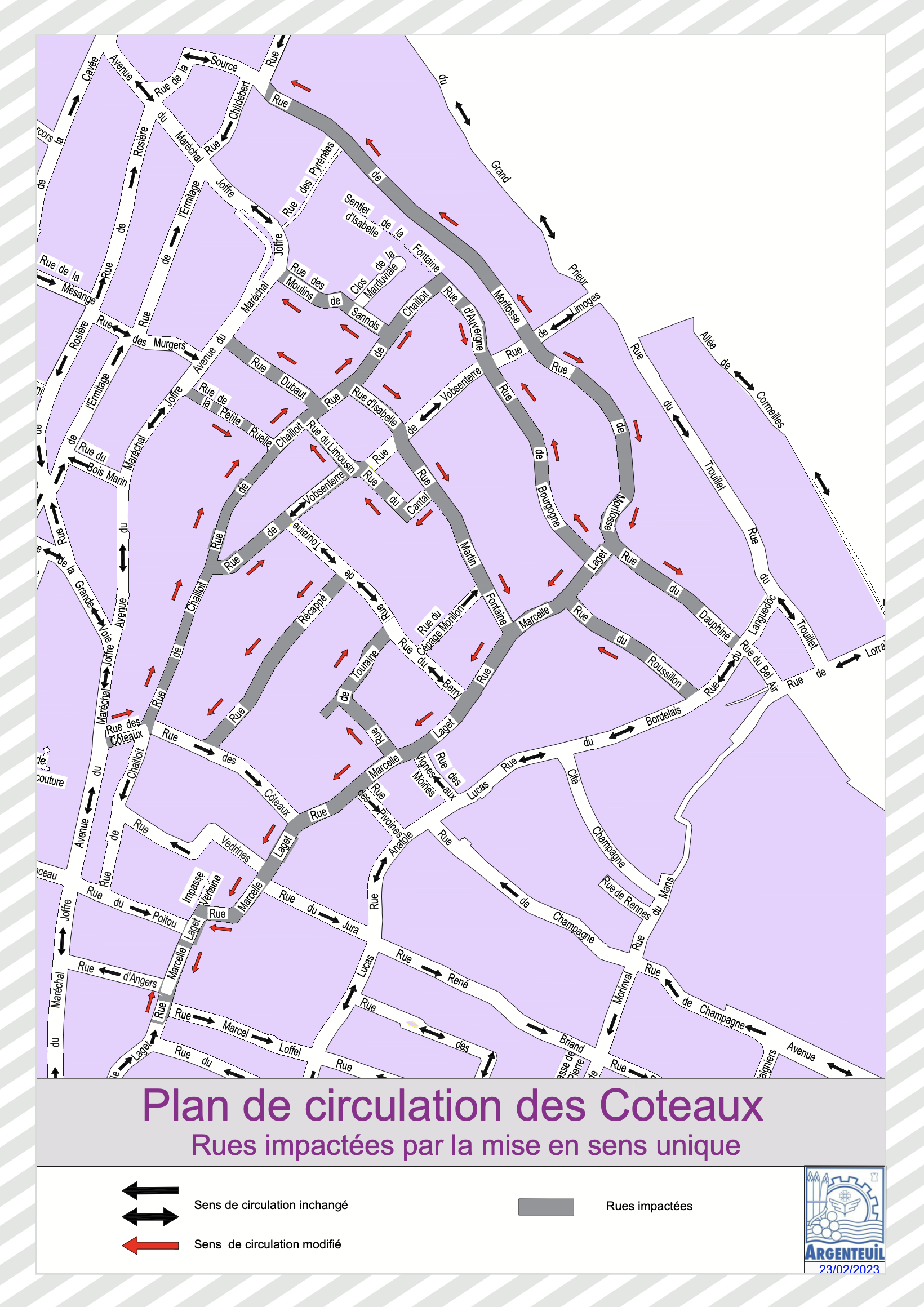 Plan de circulation des Coteaux Site de la ville d’Argenteuil